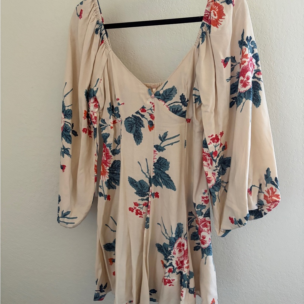 Free people long sleeve floral Dress